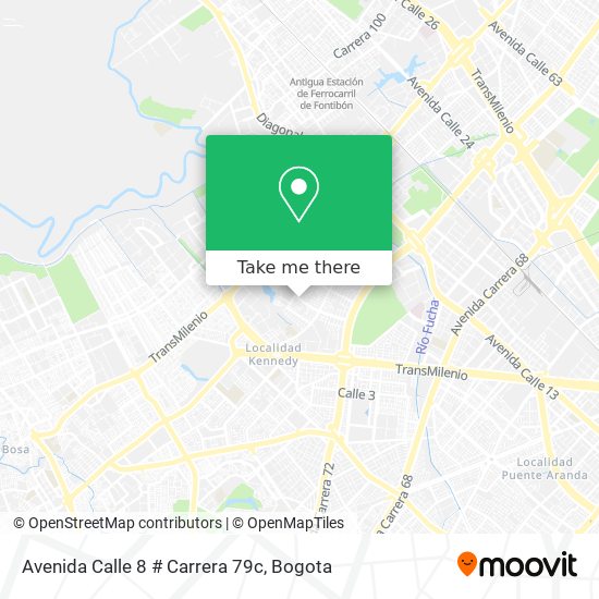 Avenida Calle 8 # Carrera  79c map