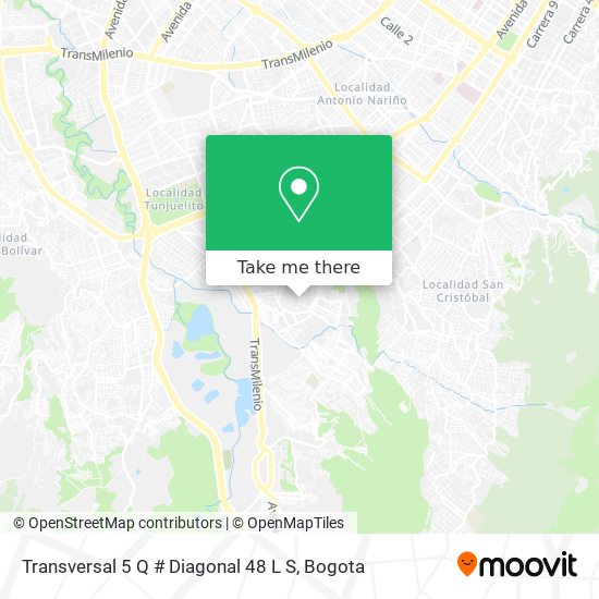 Transversal 5 Q # Diagonal 48 L S map