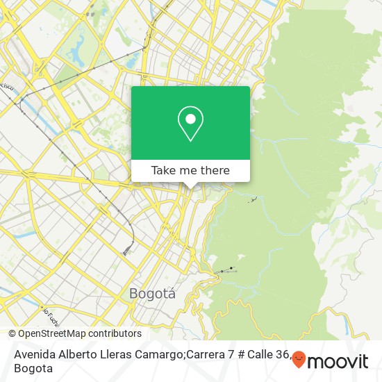 Avenida Alberto Lleras Camargo;Carrera 7 # Calle 36 map