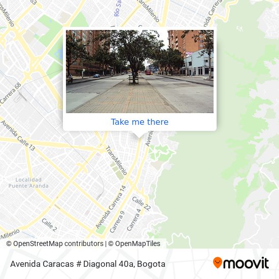 Avenida Caracas # Diagonal 40a map
