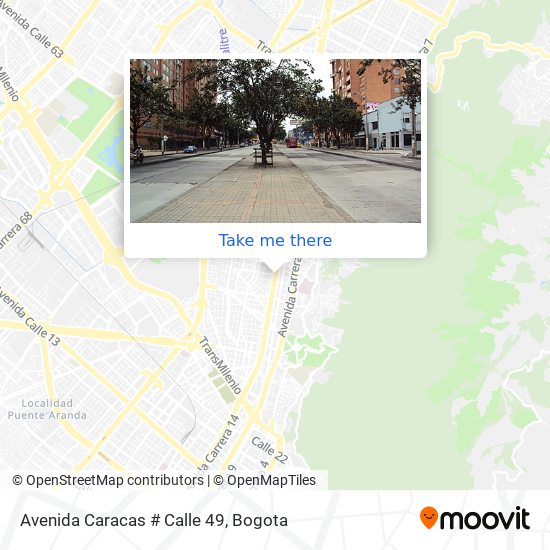 Avenida Caracas # Calle 49 map