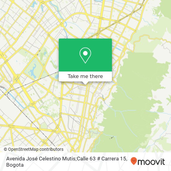 Avenida José Celestino Mutis;Calle 63 # Carrera 15 map