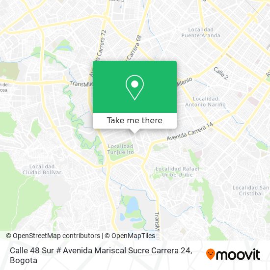 Calle 48 Sur # Avenida Mariscal Sucre Carrera 24 map