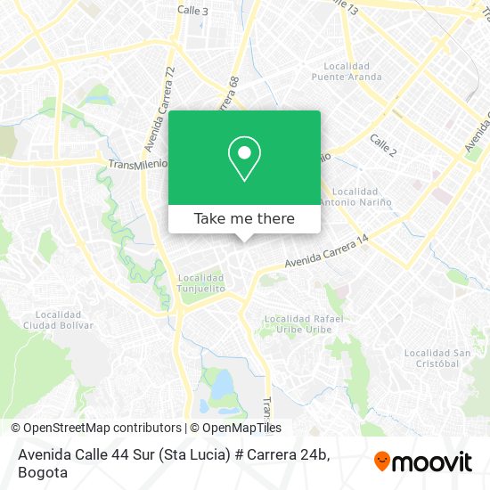 Avenida Calle 44 Sur (Sta Lucia) # Carrera 24b map