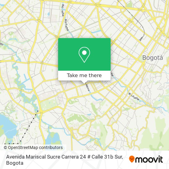 Avenida Mariscal Sucre Carrera 24 # Calle 31b Sur map