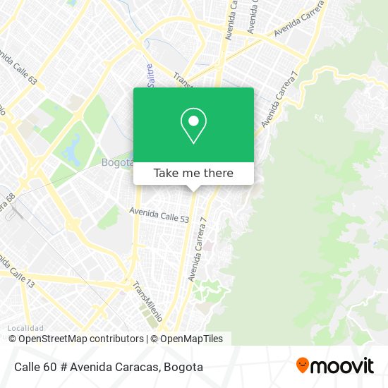 Calle 60 # Avenida Caracas map