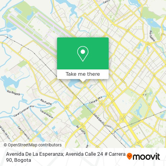 Avenida De La Esperanza; Avenida Calle 24 # Carrera 90 map