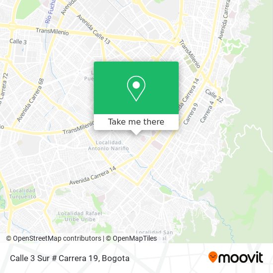 Calle 3 Sur # Carrera 19 map