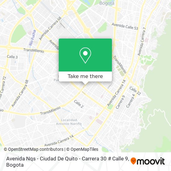 Avenida Nqs - Ciudad De Quito - Carrera 30 # Calle 9 map