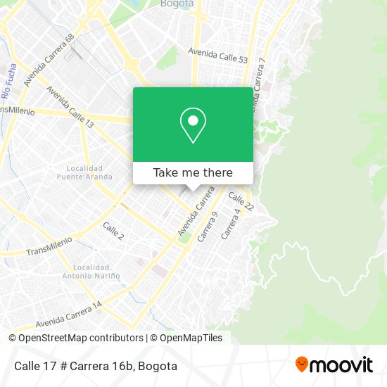 Calle 17 # Carrera 16b map