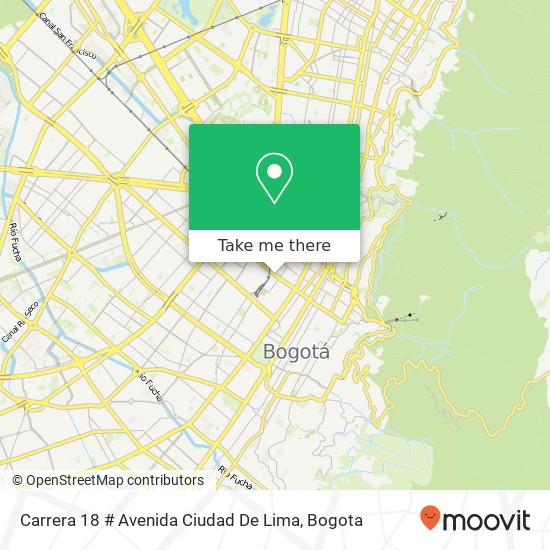 Carrera 18 # Avenida Ciudad De Lima map