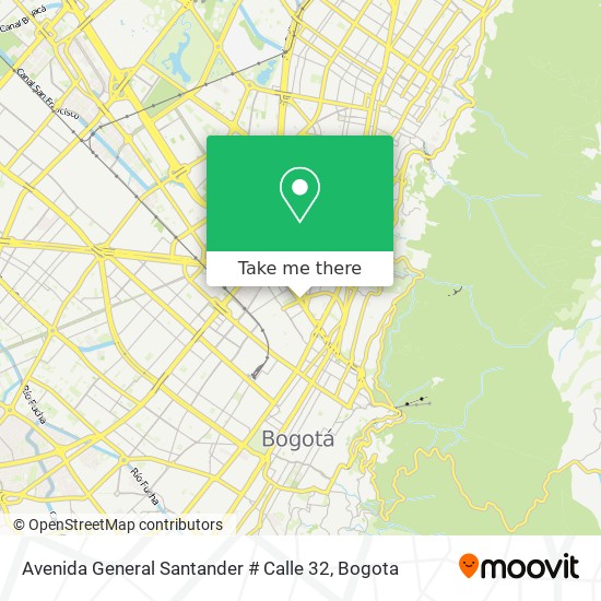 Avenida General Santander # Calle 32 map