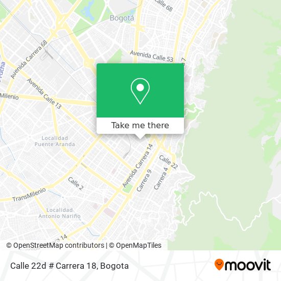 Calle 22d # Carrera 18 map