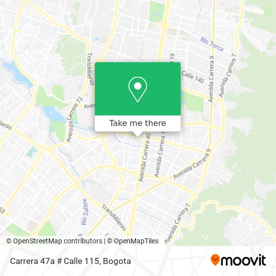 Carrera 47a # Calle 115 map