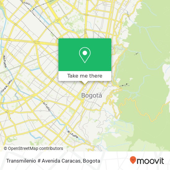 Transmilenio # Avenida Caracas map