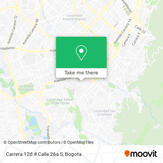 Carrera 12d # Calle 26a S map