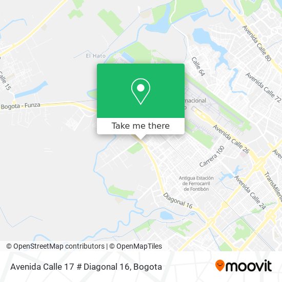 Avenida Calle 17 # Diagonal 16 map