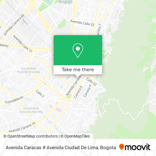 Avenida Caracas # Avenida Ciudad De Lima map