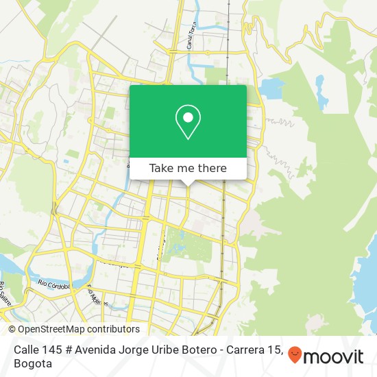 Calle 145 # Avenida Jorge Uribe Botero - Carrera 15 map