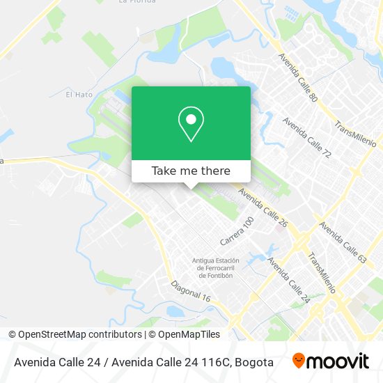 Avenida Calle 24 / Avenida Calle 24 116C map