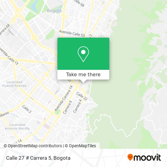 Calle 27 # Carrera 5 map