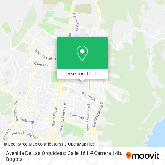 Avenida De Las Orquídeas; Calle 161 # Carrera 14b map