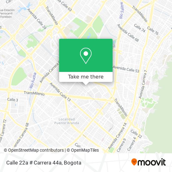 Calle 22a # Carrera 44a map