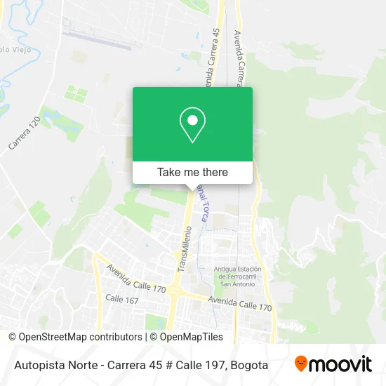 Autopista Norte - Carrera 45 # Calle 197 map