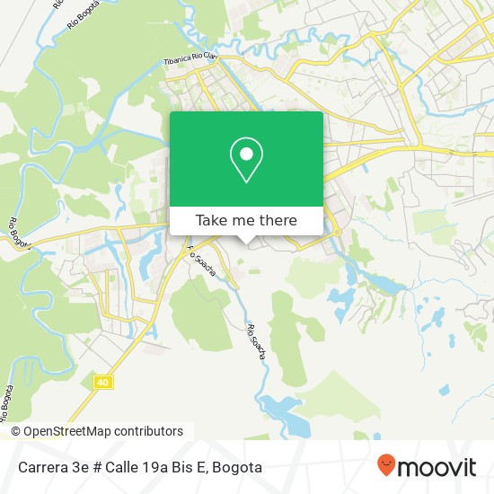 Mapa de Carrera 3e # Calle 19a Bis E