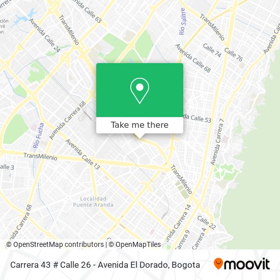 Carrera 43 # Calle 26 - Avenida El Dorado map
