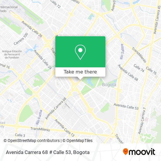 Avenida  Carrera 68 # Calle 53 map
