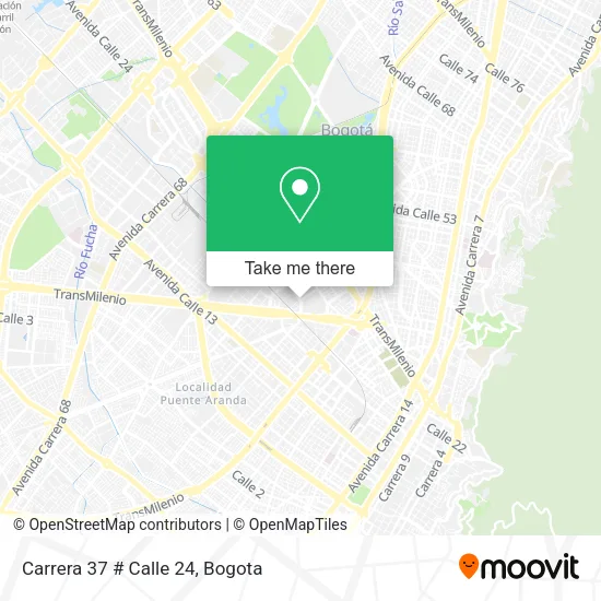 Mapa de Carrera 37 # Calle 24