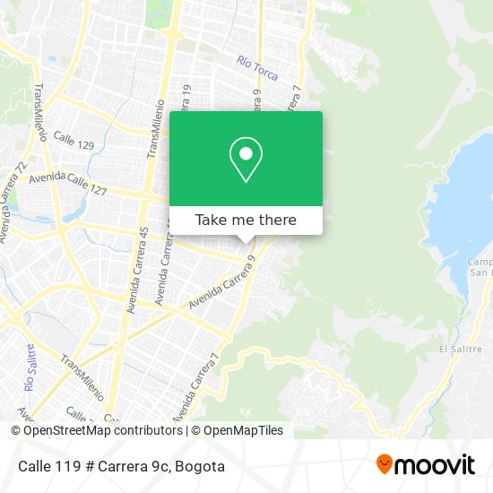 Calle 119 # Carrera 9c map