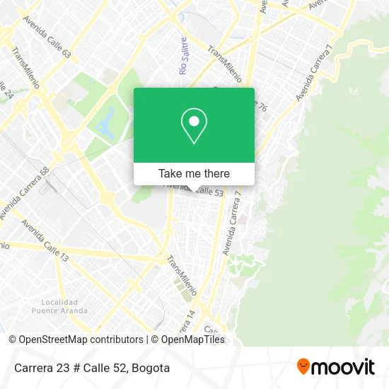 Carrera 23 # Calle 52 map