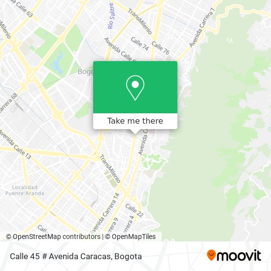 Calle 45 # Avenida Caracas map