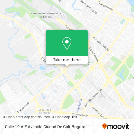 Calle 19 A # Avenida Ciudad De Cali map