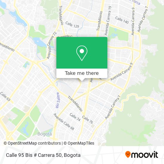 Calle 95 Bis # Carrera 50 map