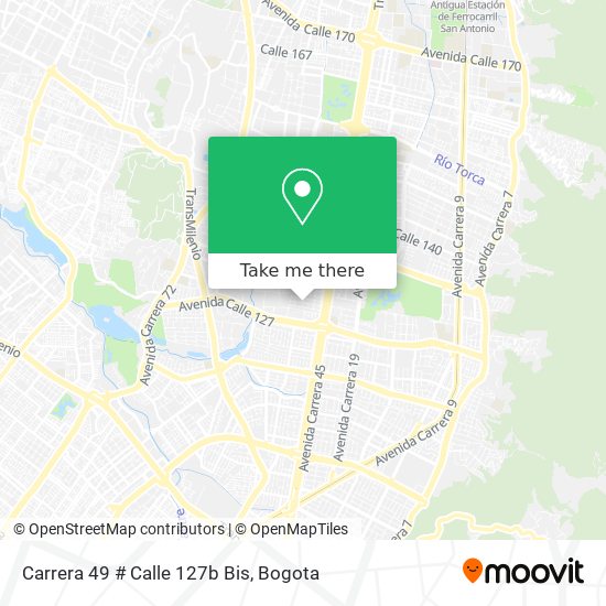 Mapa de Carrera 49 # Calle 127b Bis