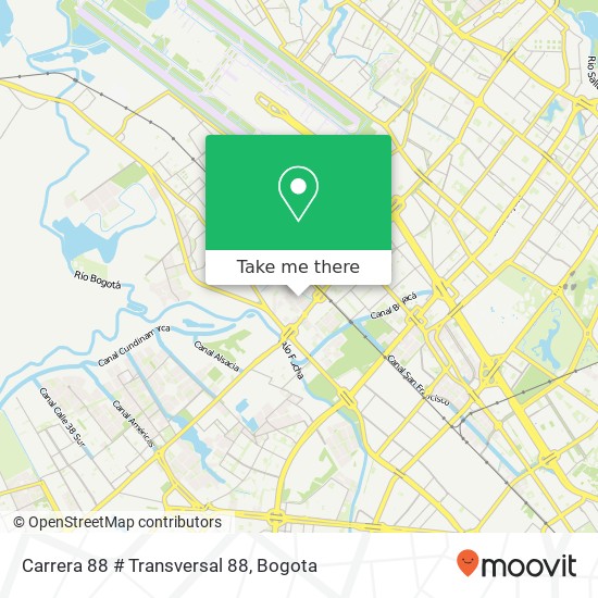 Mapa de Carrera 88 # Transversal 88