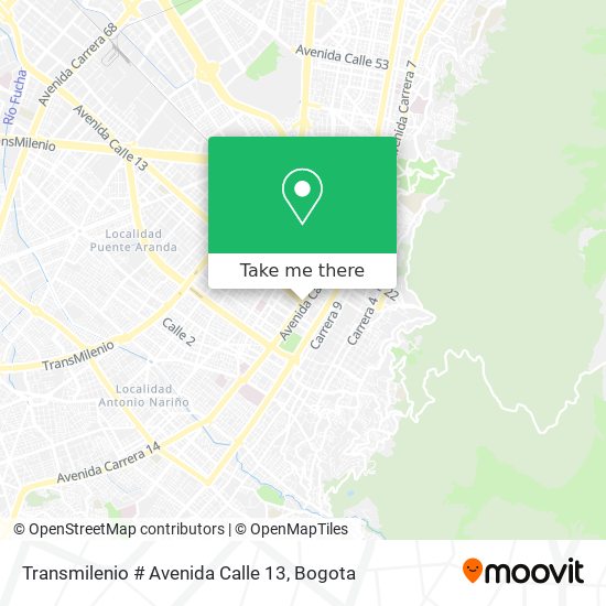 Transmilenio # Avenida Calle 13 map