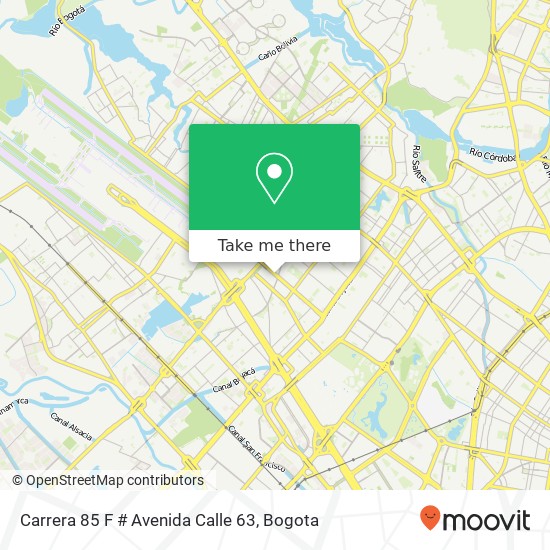 Carrera 85 F # Avenida Calle 63 map