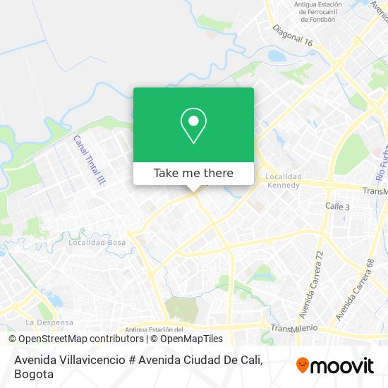 Avenida Villavicencio # Avenida Ciudad De Cali map