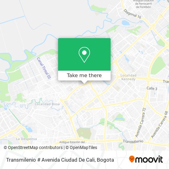 Transmilenio # Avenida Ciudad De Cali map