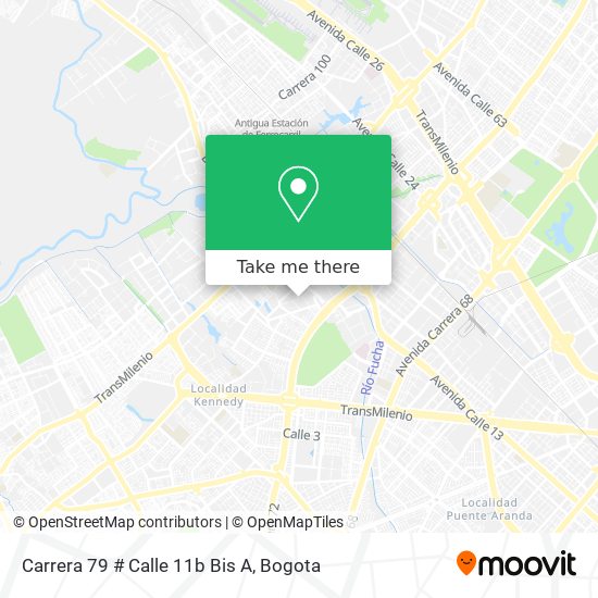 Mapa de Carrera 79 # Calle 11b Bis A