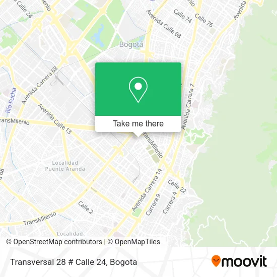 Transversal 28 # Calle 24 map
