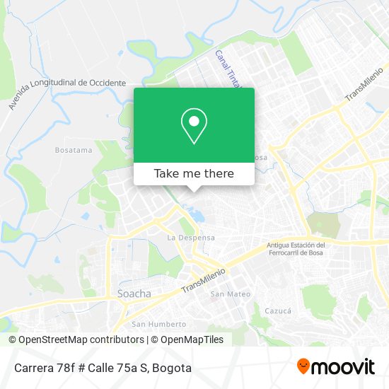 Carrera 78f # Calle 75a S map