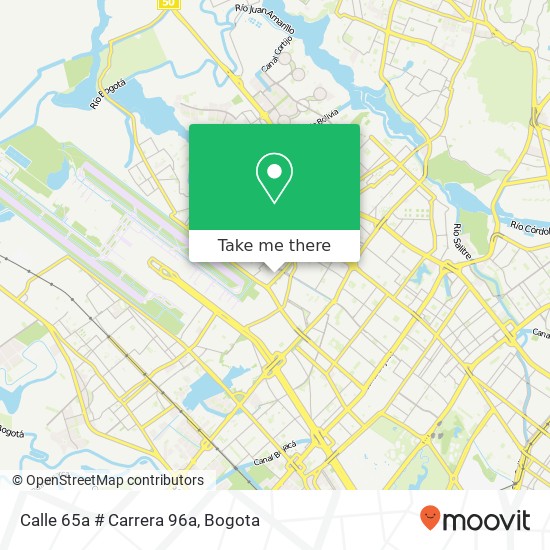 Calle 65a # Carrera 96a map