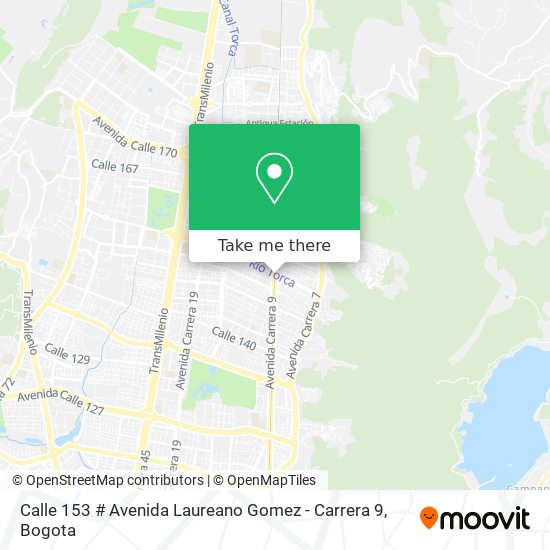 Calle 153 # Avenida Laureano Gomez - Carrera 9 map