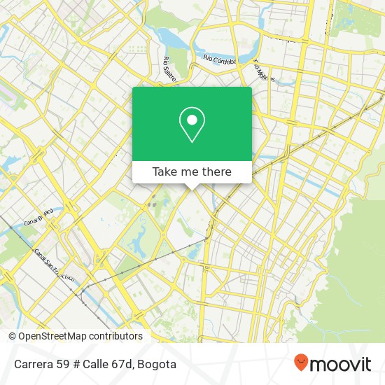 Mapa de Carrera 59 # Calle 67d