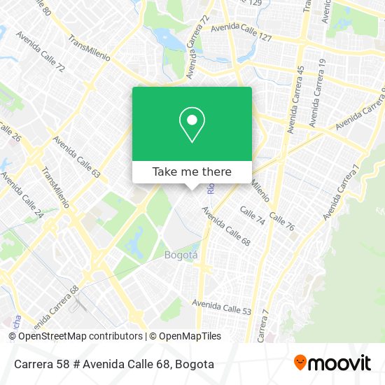 Carrera 58 # Avenida Calle 68 map